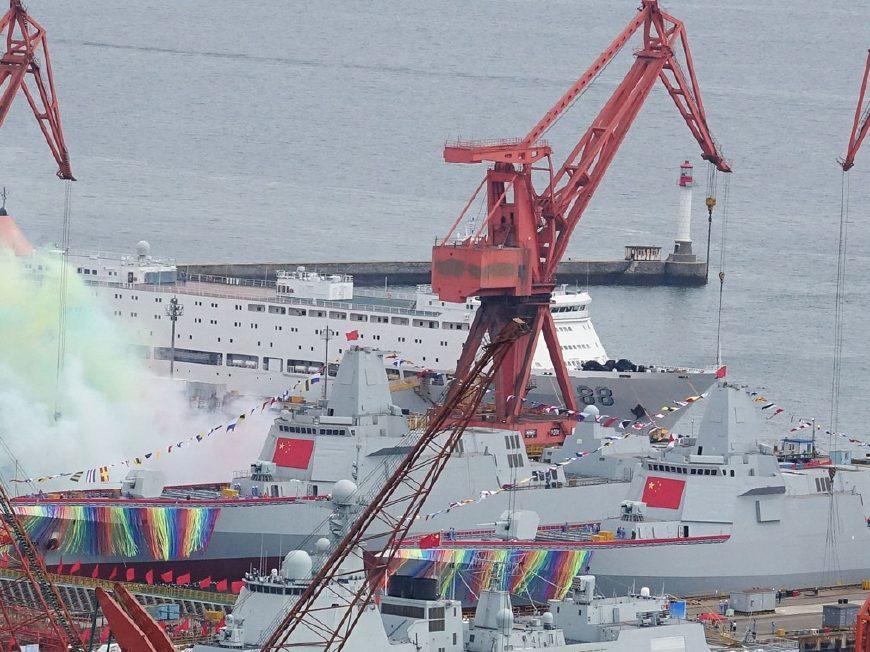 探索新纪元,055战舰第二批次下水,探索新纪元,055战舰第二批次下水启航