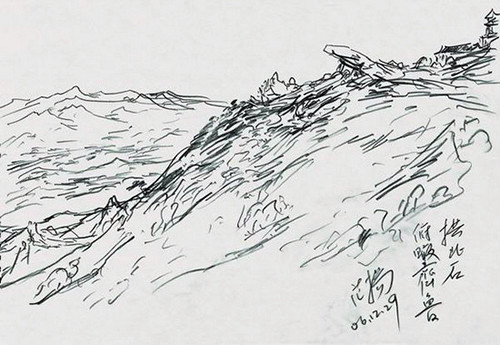 昆仑山简笔画涂色，领略自然之美与创意之魅，昆仑山简笔画涂色，自然之美与创意之魅的交融