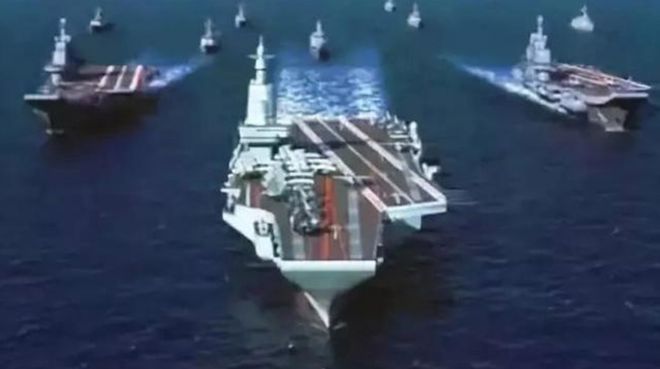 中国三艘航母大小对比图,揭示中国海军力量的蓬勃发展,中国海军力量蓬勃发展,三艘航母大小对比图揭秘