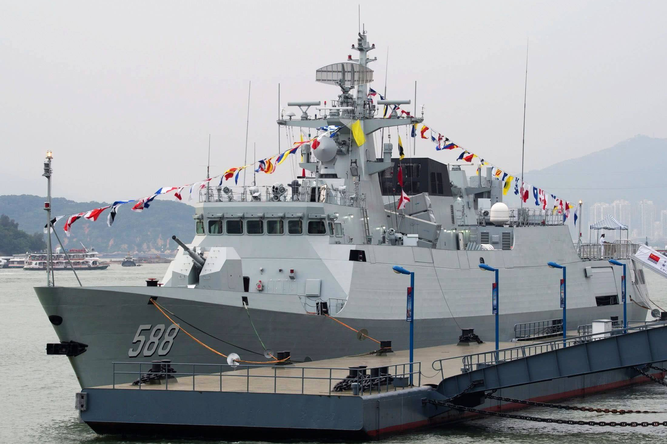 中国056型护卫舰辛集号，护卫海洋的力量象征，中国辛集号护卫舰，护卫海洋的力量象征