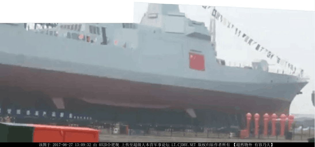 纪念时刻,055下水仪式隆重举行,纪念时刻,055下水仪式盛大举行