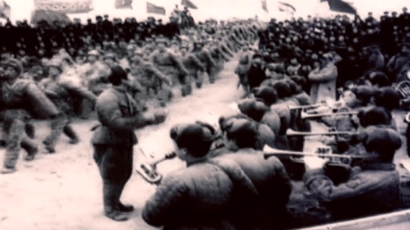 中国人民与志愿军的战歌，英勇无畏，永不言败，中国人民与志愿军，英勇战歌，永不言败的斗志展示