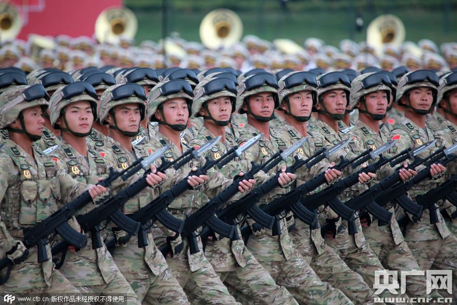 阅兵方队组成