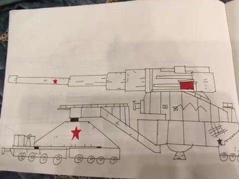 古斯塔夫巨炮手绘，历史与艺术的完美结合，古斯塔夫巨炮手绘，历史与艺术之完美交融