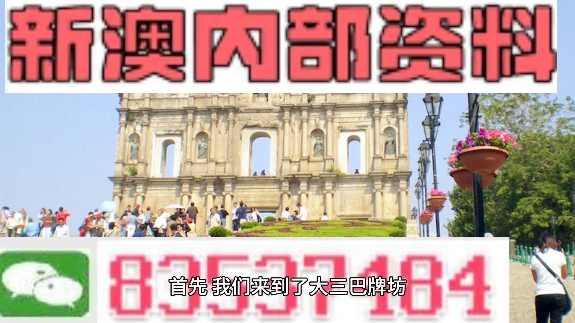 新澳门内部资料精准大全