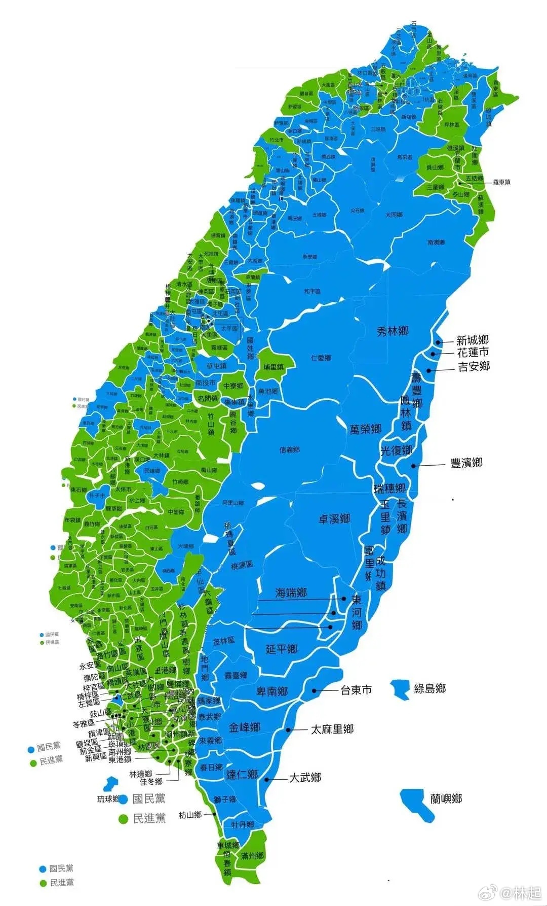 台湾蓝绿版图与未来的政治走向,2021年分析,台湾蓝绿版图与未来政治走向的2021深度分析