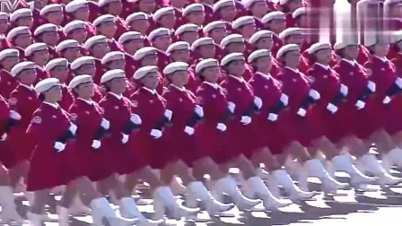 纪念辉煌岁月，2019周年阅兵中的女民兵方队，纪念辉煌岁月，女民兵方队闪耀阅兵盛典