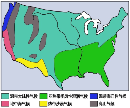 美国西部气候，多样性与独特性的展现，美国西部气候，多样性与独特性的魅力展现