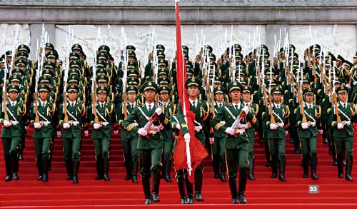 武警仪仗队，荣耀的象征与国家的骄傲，武警仪仗队，荣耀的象征与国家之光