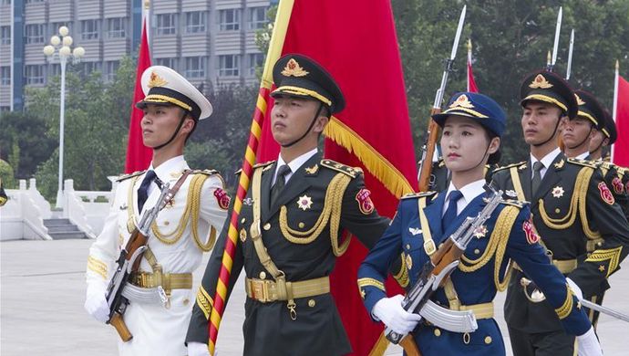 新时代三军仪仗队视频,展现荣耀与力量,新时代三军仪仗队,荣耀与力量的展现