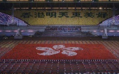 九七年香港回归阅兵——彰显国家力量与民族精神的盛大仪式，九七年香港回归阅兵，展现国家力量与民族精神的辉煌瞬间