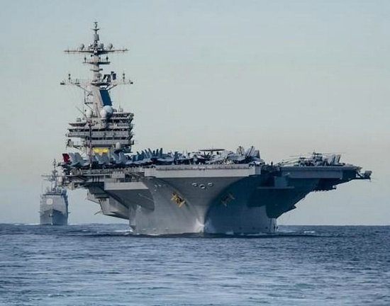 布什航母的尺寸与影响力,揭示现代航母的巨大规模,布什航母,尺寸与影响力揭示现代航母庞大威力