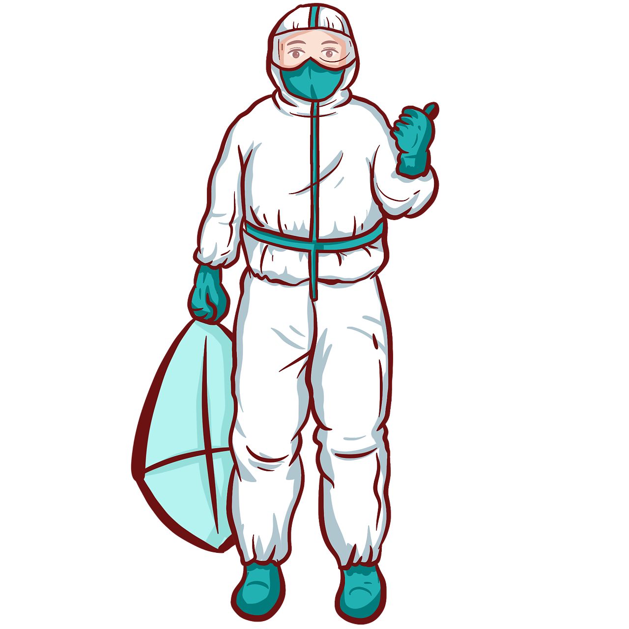 医护人员漫画版图片,展现英雄形象的独特方式,医护人员英雄形象独特展现,漫画版图片欣赏