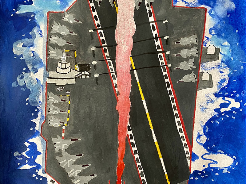 福建舰航空母舰的绘画指南,福建舰航空母舰绘画指南攻略