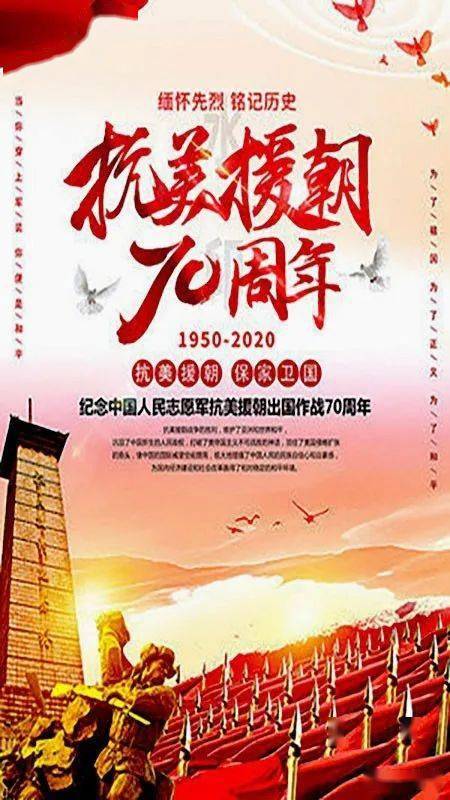 纪念抗美援朝70周年图片大全,历史回顾与铭记,抗美援朝七十周年,历史图片回顾与铭记时刻