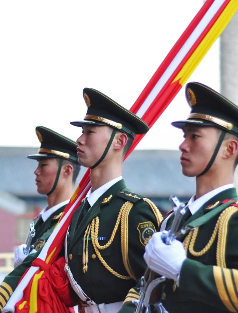国旗护卫队最新图片,荣耀与责任的象征,国旗护卫队风采,荣耀与责任的象征图片展示