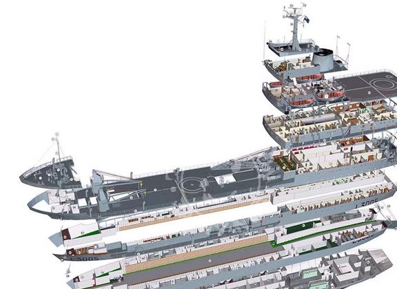 军舰的简单结构图及其解读,军舰简单结构图详解与解读指南