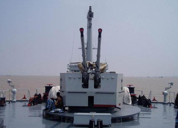 温州舰主炮,中国海军力量的象征,中国海军力量象征,温州舰主炮展现实力