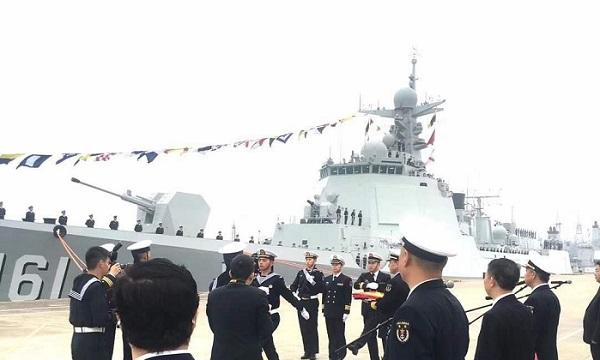 中国海军新篇章,121驱逐舰正式入役,中国海军新篇章,121驱逐舰正式入役,开启新航程
