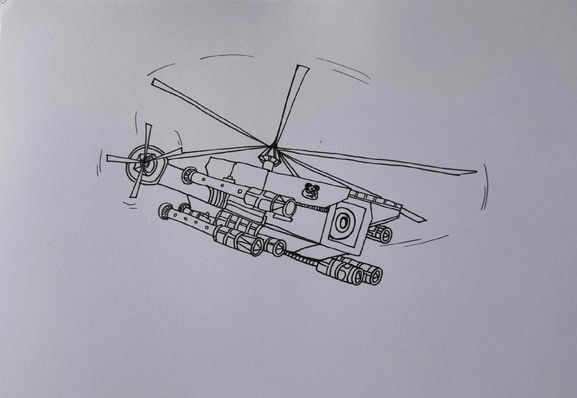 武装直升机图片大全与绘画艺术融合的魅力,武装直升机图片与艺术融合的魅力展示