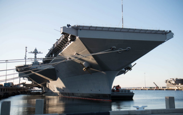 美国福特号航母抗爆测试，探索未来海战力量的坚韧与强大，美国福特号航母抗爆测试，探索未来海战力量的强悍与不屈