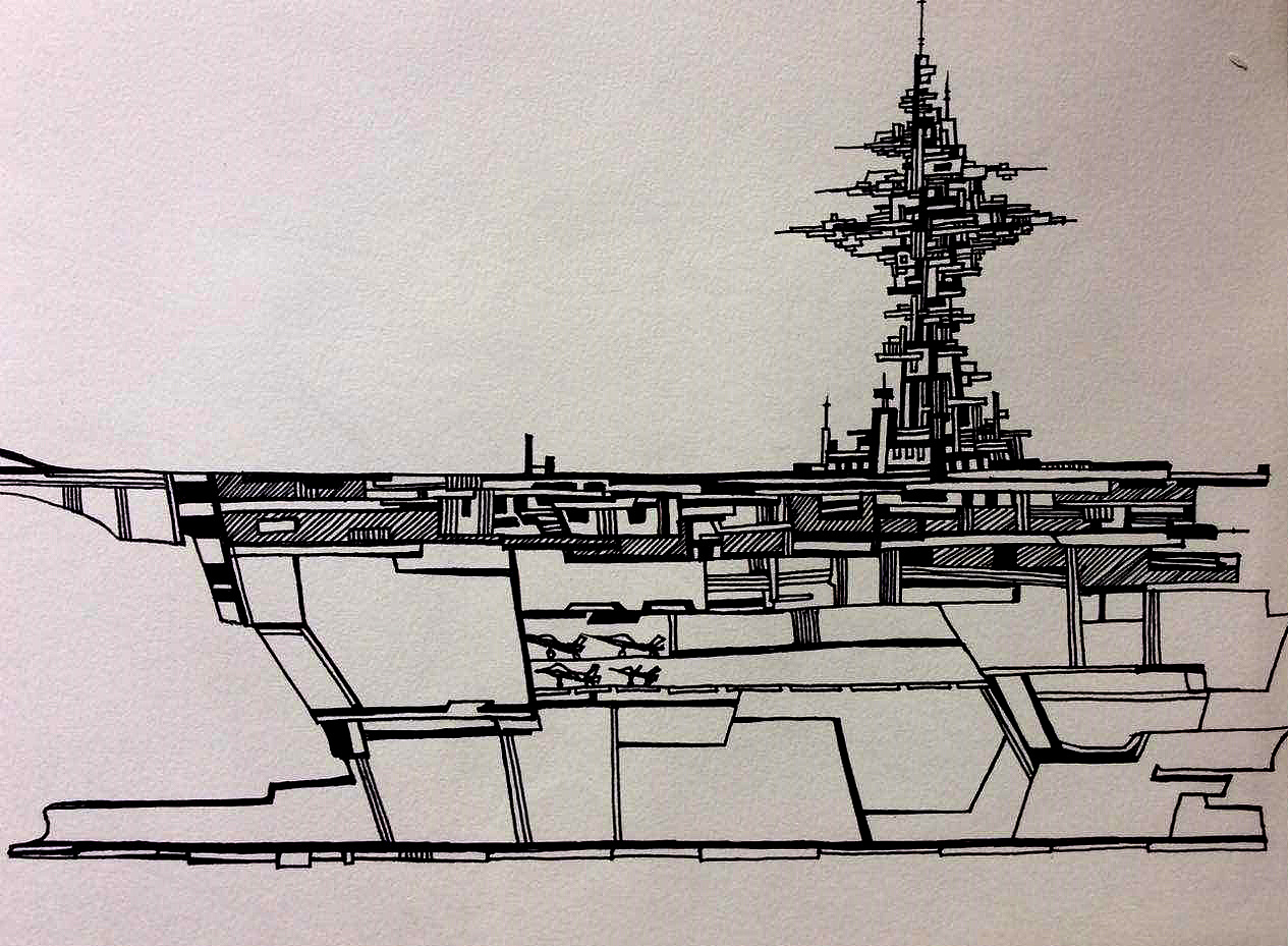 航空母舰模型绘画教程，一步步带你走进军事艺术的世界，军事艺术之旅，航空母舰模型绘画教程详解