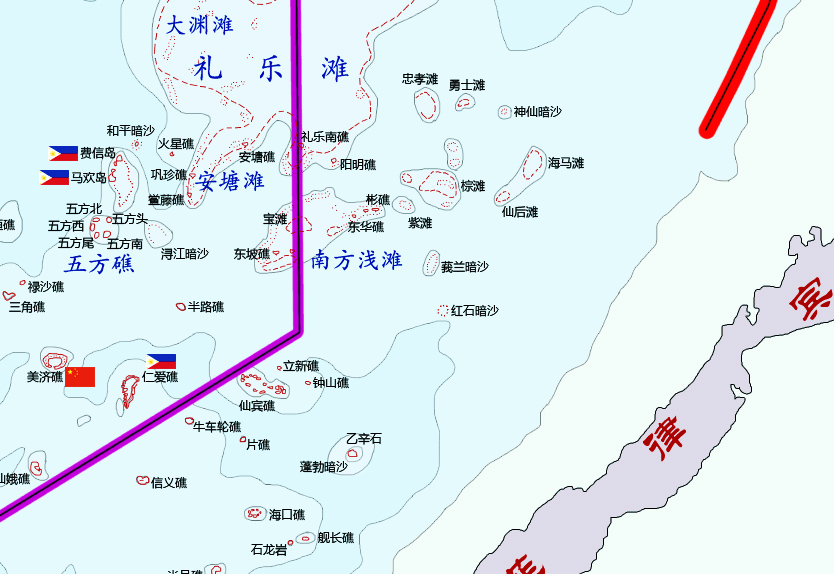 中国地图南海部分,揭示其重要性及独特之处,南海之重,中国地图揭示其独特性与重要性
