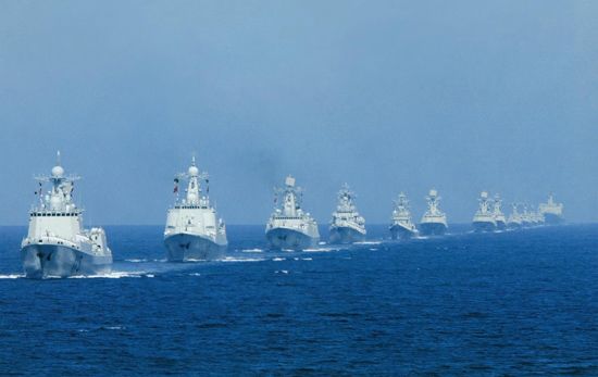 中国海军海上阅兵图片,展现大国海军风采,中国海军海上阅兵图片,展现大国海军雄姿风采