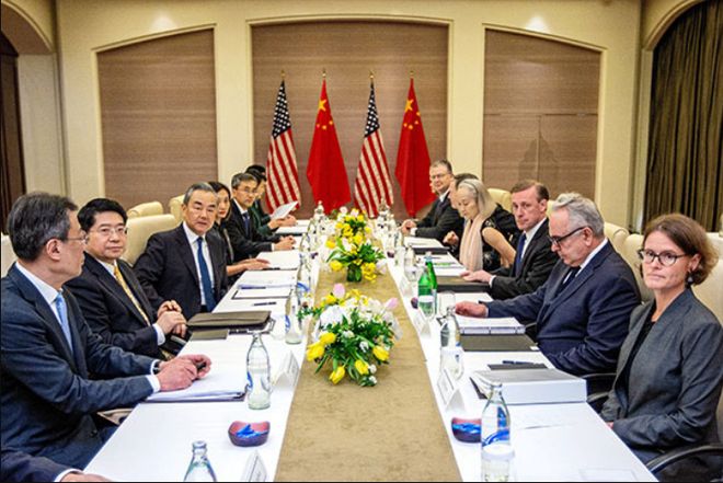 中美会晤中方人员,深化合作,共谋发展,中美会晤深化合作,共谋发展,携手共进