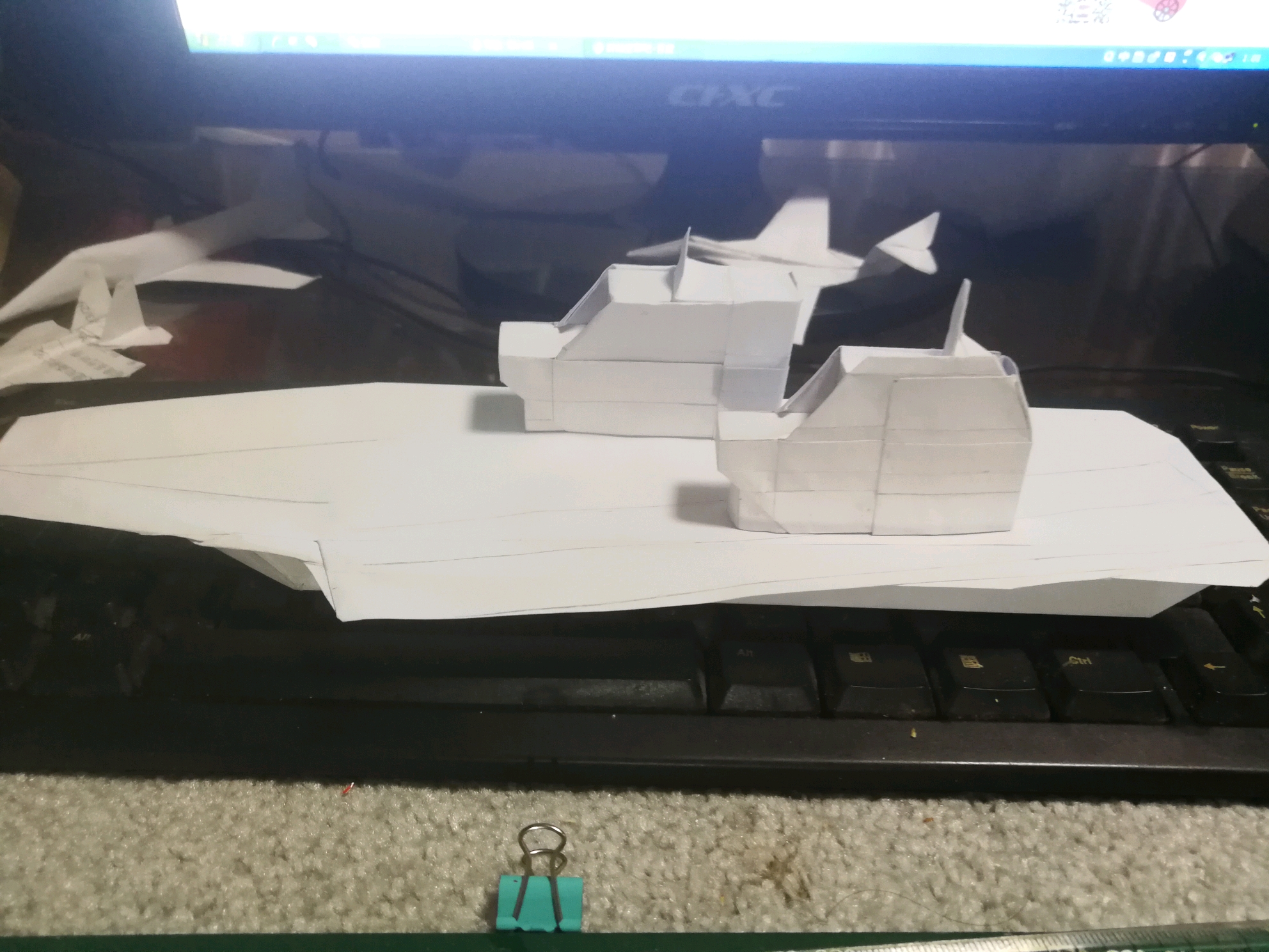 航天母舰折纸艺术，一步步探索折纸的魅力，航天母舰折纸艺术，探索折纸魅力的旅程